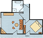 2-Zimmer-Appartement Haus 