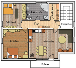 Premium-Appartement (im Nebenhaus)