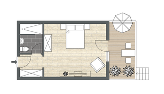 Doppelzimmer Superior Balkon