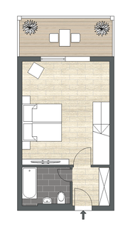 Galeriezimmer Standard Balkon